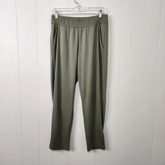 Columbia Green Pull On Pants Elastic Waistband Joggers Activewear Hiking Casual - Picture 2 of 12